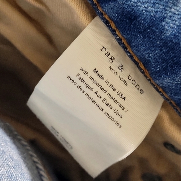 Rag and bone Straight Lightwashed Jeans - Picture 7 of 8